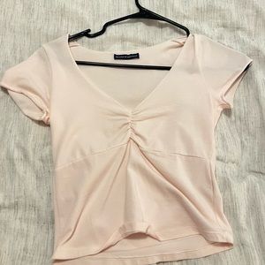 Brandy Melville Light Pink Crop Top